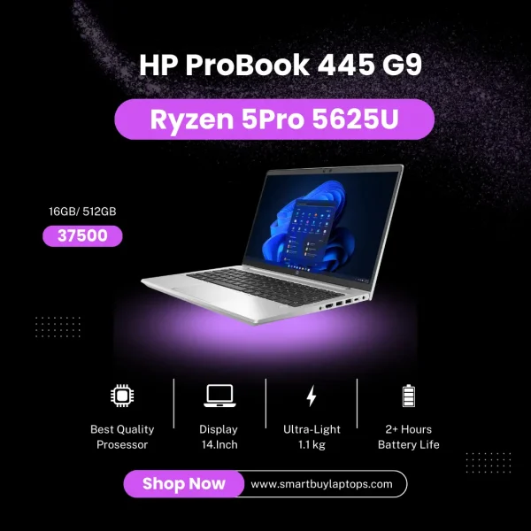 HP ProBook 445 G9 AMD Ryzen 5 5625U 16GB RAM 512GB SSD 14″ FHD Laptop
